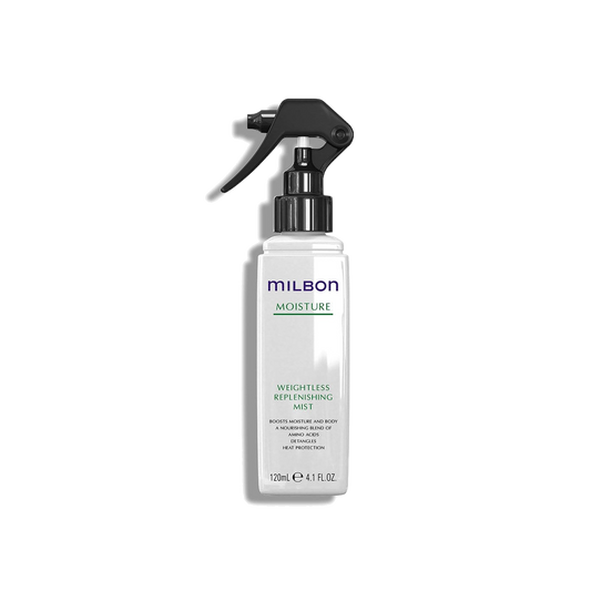 Milbon Moisture Weightless Replenishing Mist 4.1oz at Shade Studio in Long Branch, New Jersey